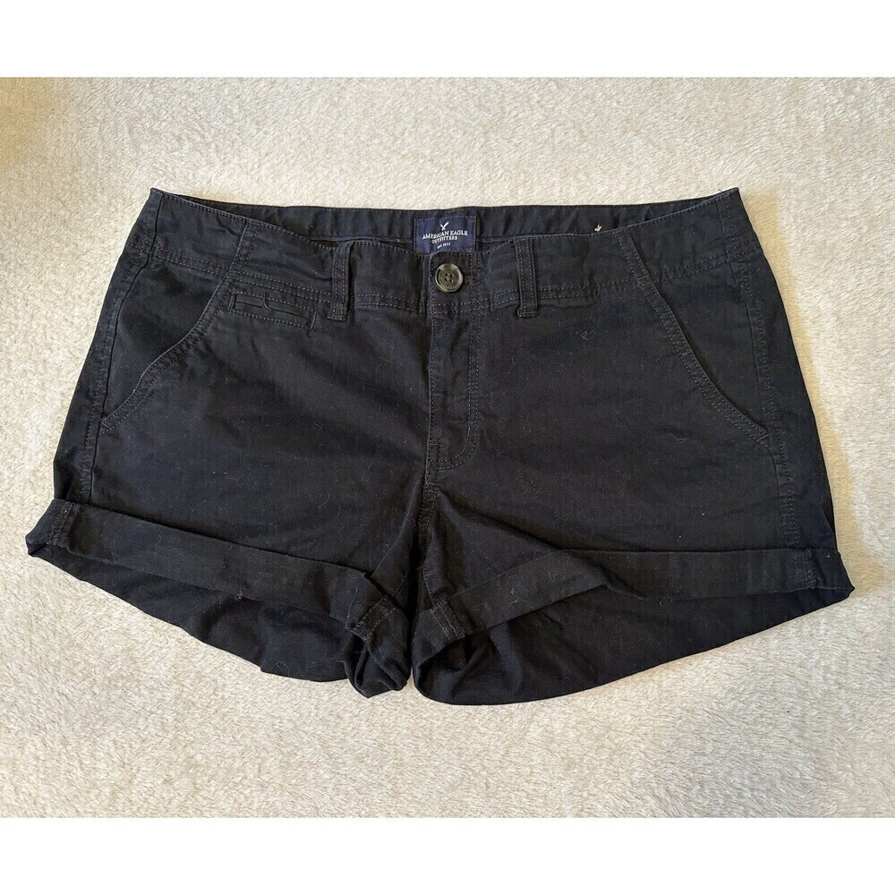 American Eagle Shortie shorts Size 12 regular Black color